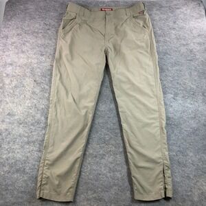 SIMMS Mens XL Khaki Nylon Water Resistant Hiking Pants